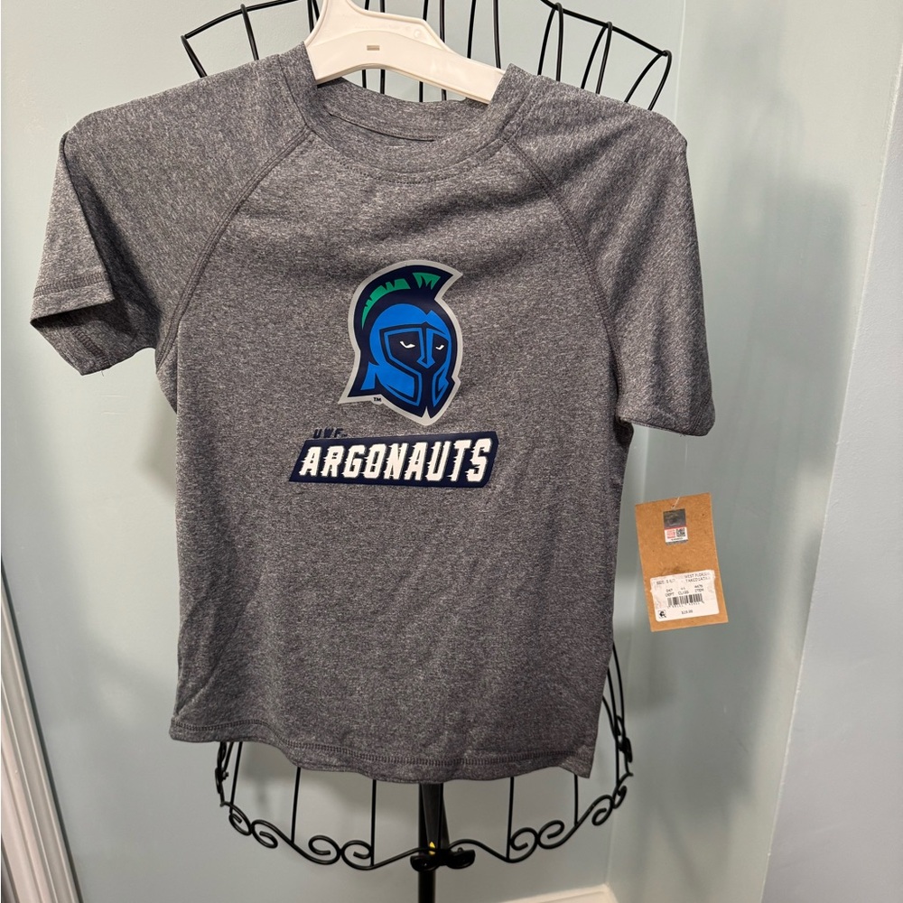 New University of West Florida Argonauts Kids Small S Boys Girl Gray t shirt
